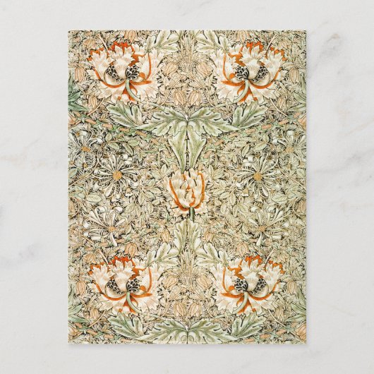 Carte Postale Honeysuckle, William Morris (Devant)