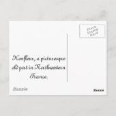 Carte Postale Honfleur, près de la Normandie en France (Dos)