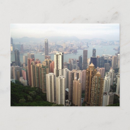 Carte Postale Hong Kong depuis le sommet (Devant)