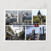 Carte Postale Hong Kong - Mosaïque - (Devant)