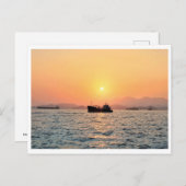 Carte postale Hong Kong Sunset (Devant / Derrière)