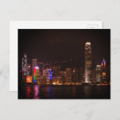 Carte postale Hong Kong Victoria Harbour (Devant / Derrière)