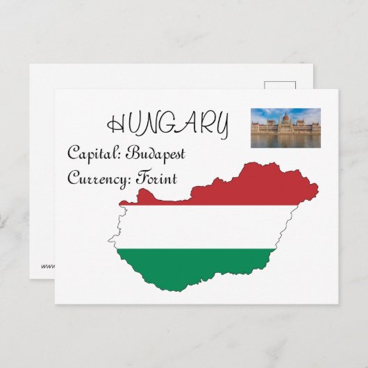 Carte Postale Hongrie (Devant / Derrière)