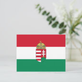 Carte Postale Hongrie Avec Armes (État), Hongrie (Debout devant)