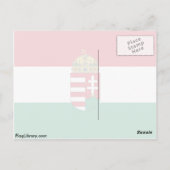 Carte Postale Hongrie Avec Armes (État), Hongrie (Dos)