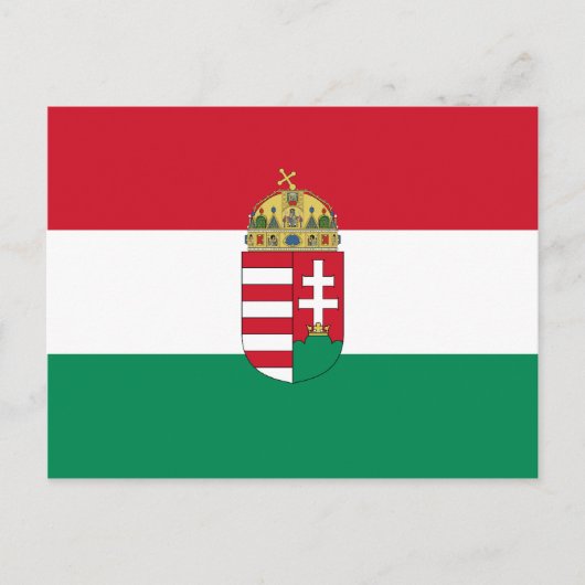 Carte Postale Hongrie Avec Armes (État), Hongrie (Devant)