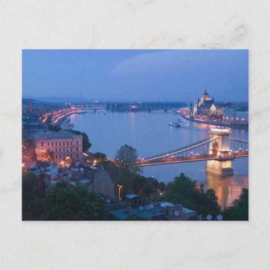 Carte Postale HONGRIE, Budapest : Pont Szechenyi (à chaînes), 2 (Devant)