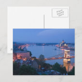 Carte Postale HONGRIE, Budapest : Pont Szechenyi (Chaîne), 2 (Devant / Derrière)