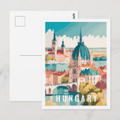 Carte postale Hongrie célèbre Travel Place (Devant / Derrière)