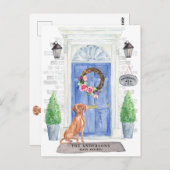 Carte postale hongroise Vizsla Moving Faire-part (Devant / Derrière)