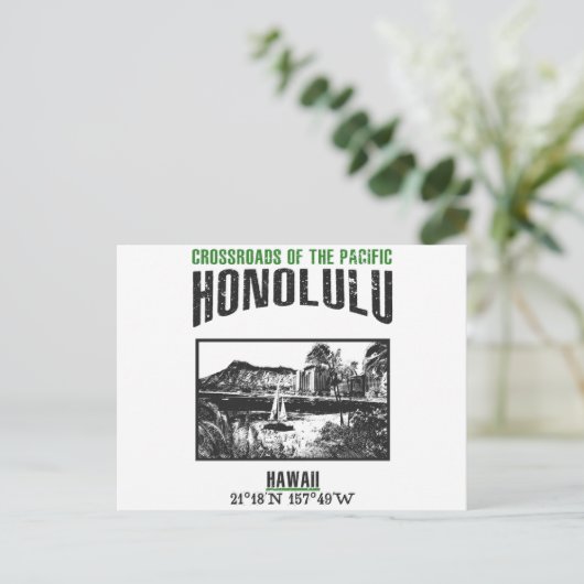 Carte Postale Honolulu (Debout devant)