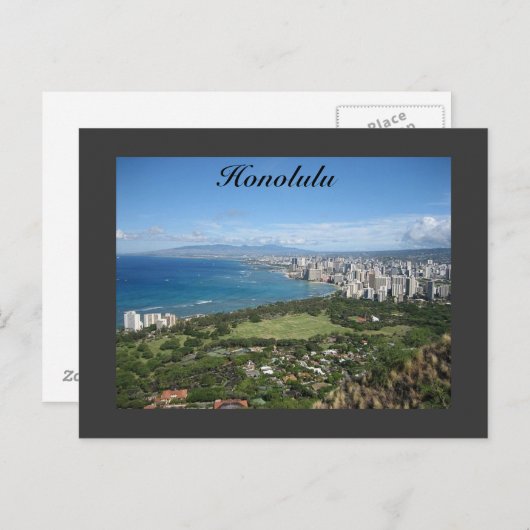 Carte Postale Honolulu (Devant / Derrière)