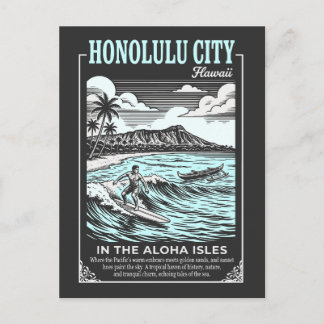 Carte Postale Honolulu City Hawaii In The Aloha Isles