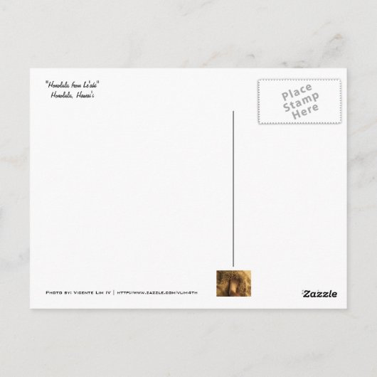 Carte Postale Honolulu de Le'ahi (Dos)