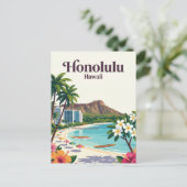 Carte Postale Honolulu États-Unis (Debout devant)