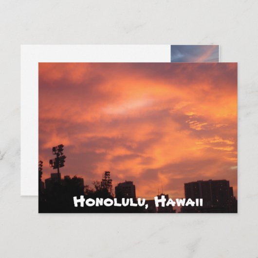 Carte Postale Honolulu, Hawaii (Devant / Derrière)
