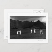 Carte Postale Honolulu, Hawaii - Les golfeurs jouent à la campag (Devant / Derrière)