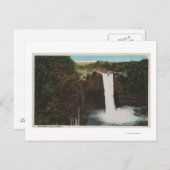 Carte Postale Honolulu, HI - Vue des chutes Rainbow (Devant / Derrière)