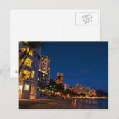 Carte Postale Honolulu, Oahu, Hawaii. Exposition nocturne (Devant / Derrière)