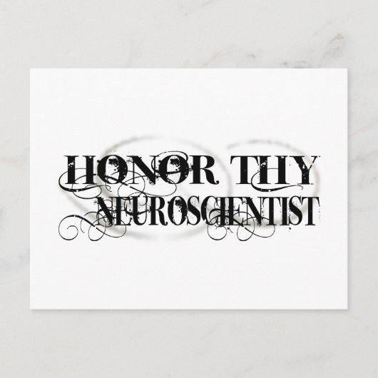 Carte Postale Honor Tho Neuroscientifique (Devant)