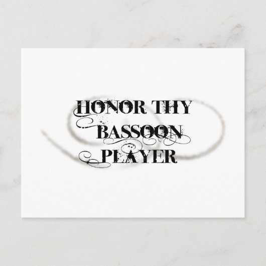 Carte Postale Honor Thy Bassoon Player (Devant)