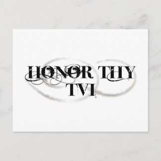Carte Postale Honor Thy TVI