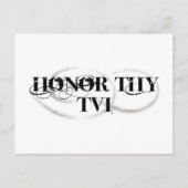 Carte Postale Honor Thy TVI (Devant)