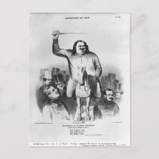 Carte Postale Honore de Balzac (Devant)