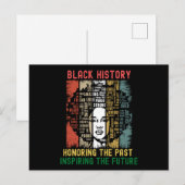 Carte Postale Honorer Le Passé Inspirant De L'Histoire Des Noirs (Devant / Derrière)