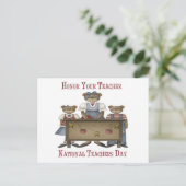 Carte Postale Honorer votre enseignant Journée nationale des ens (Debout devant)