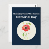 Carte Postale Honorez ceux qui ont tout donné (Devant / Derrière)