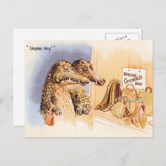 Carte Postale Honte (Devant / Derrière)