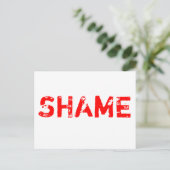 Carte Postale Honte (Debout devant)