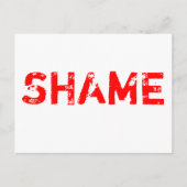 Carte Postale Honte (Devant)