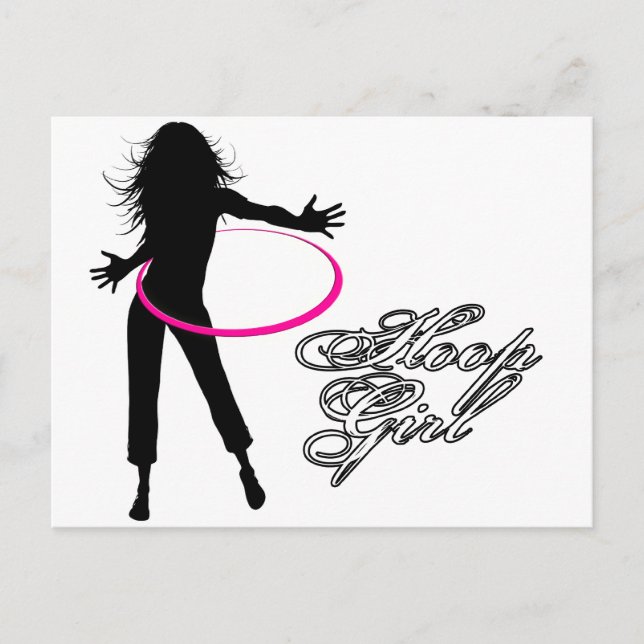 Carte Postale Hoop Girl-Hula Hoop (Devant)