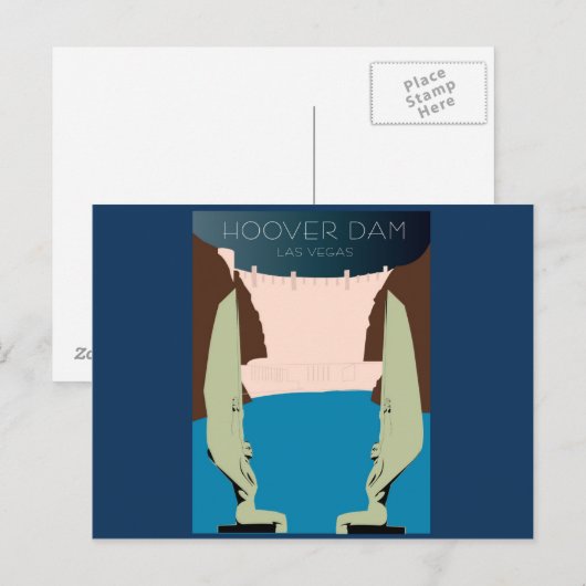 Carte postale Hoover Dam (Devant / Derrière)