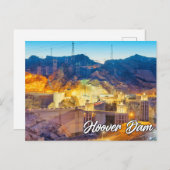 Carte Postale Hoover Dam, Nevada, États-Unis (Devant / Derrière)
