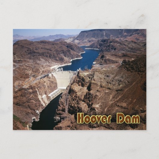 Carte Postale Hoover Dam - vue aérienne (Devant)