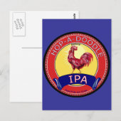 Carte Postale Hop a Doodle IPA Beer (Devant / Derrière)