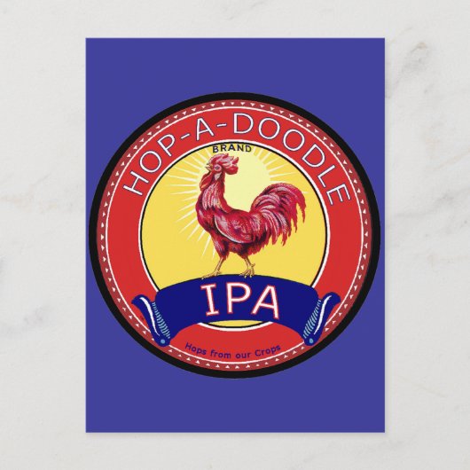 Carte Postale Hop a Doodle IPA Beer (Devant)