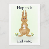 Carte Postale Hop to It and Vote (Devant)