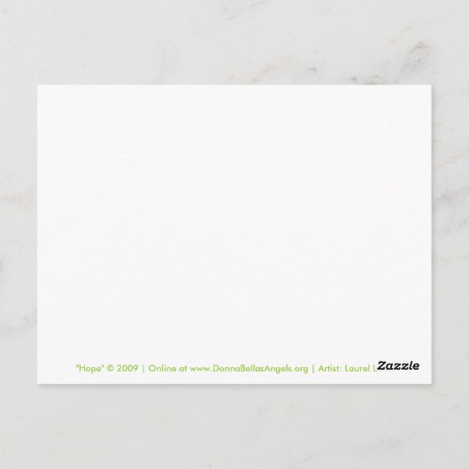 Carte postale Hope (Dos)