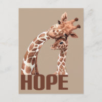 Hope adorable maman et bébé Giraffe