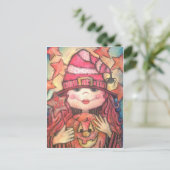 Carte Postale Hope Pink Halloween Witch (Debout devant)
