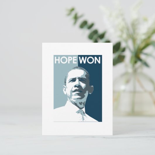 Carte Postale Hope Won (Debout devant)
