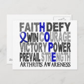 Carte Postale Hope Word Collections Arthrite (Devant / Derrière)