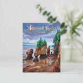 Carte Postale Hopewell Rocks Canada (Debout devant)