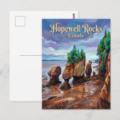 Carte Postale Hopewell Rocks Canada (Devant / Derrière)