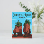 Carte Postale Hopewell Rocks Canada (Debout devant)