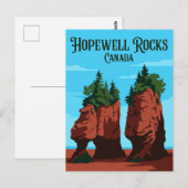 Carte Postale Hopewell Rocks Canada (Devant / Derrière)